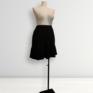 Very Cute Plus Size Mini-Midi Black A-line Skirt